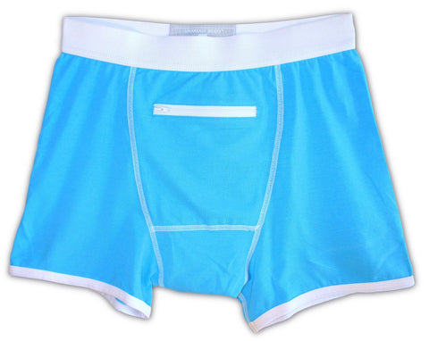Blue Underwear with a Secret Stash Pocket